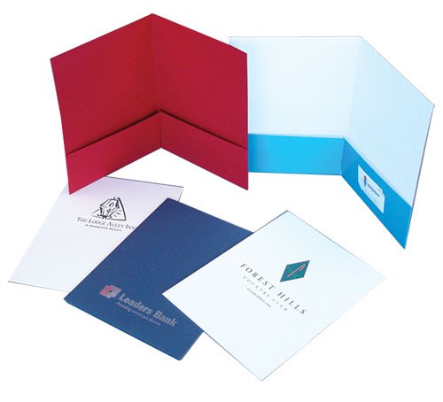 Presentation Folder 9" X 12"  16pt Paper With UV Coating - Full Color 1 side